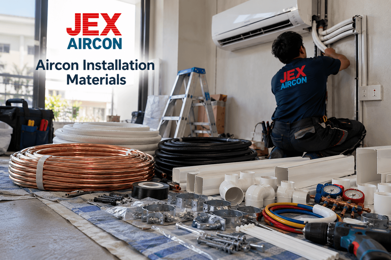 Aircon Installation Materials | JEX Aircon