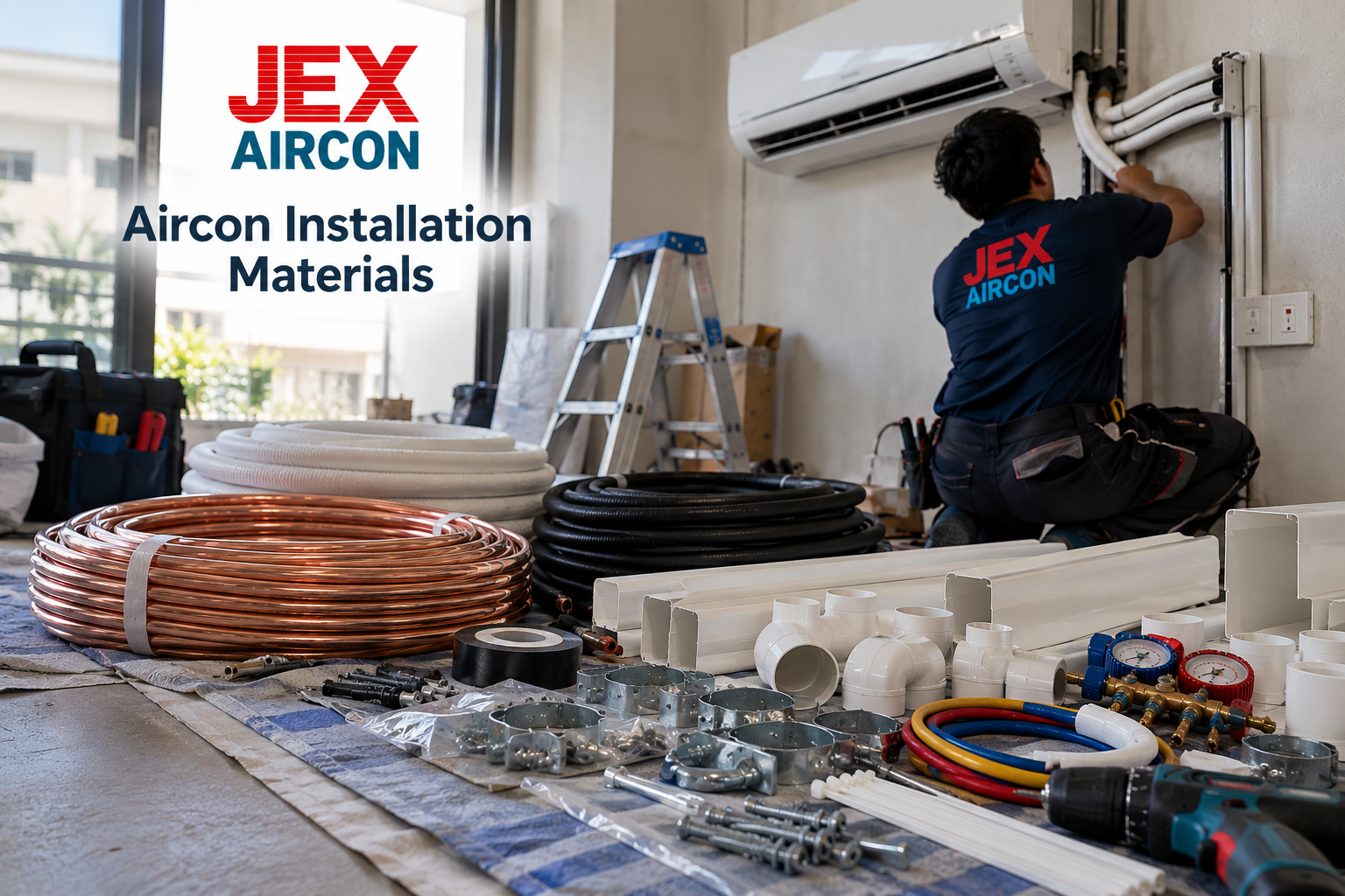 Aircon Installation Materials | JEX Aircon