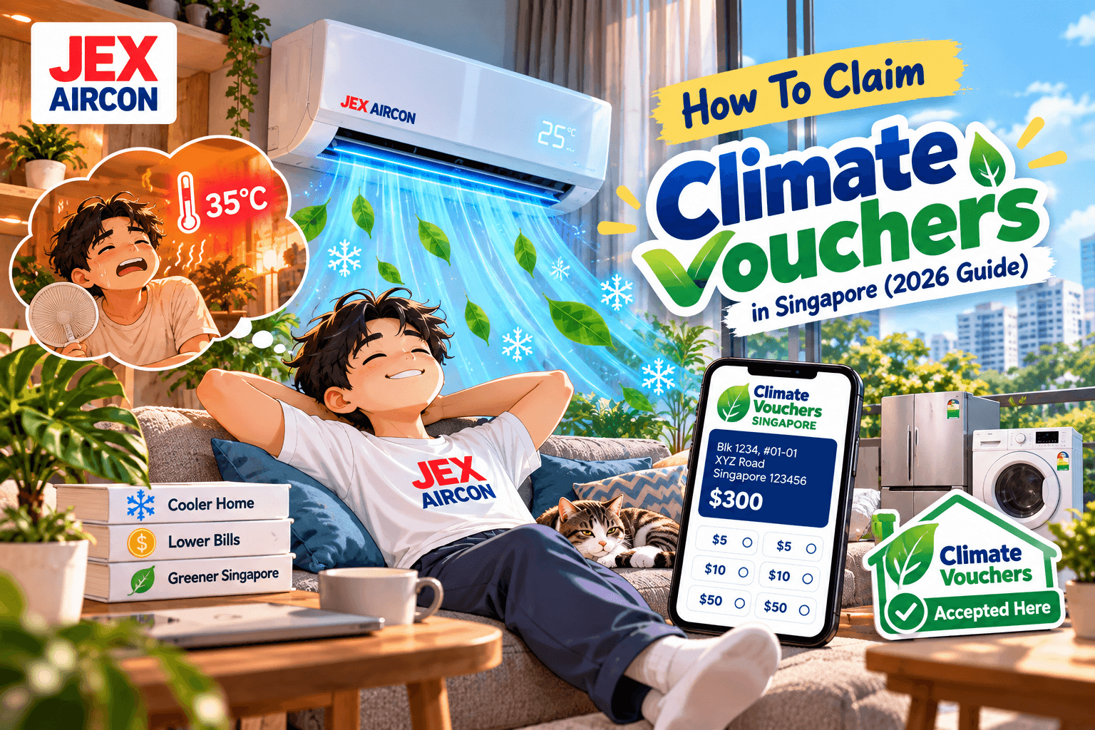 How To Claim Climate Vouchers in Singapore (2026 Guide) | JEX Aircon
