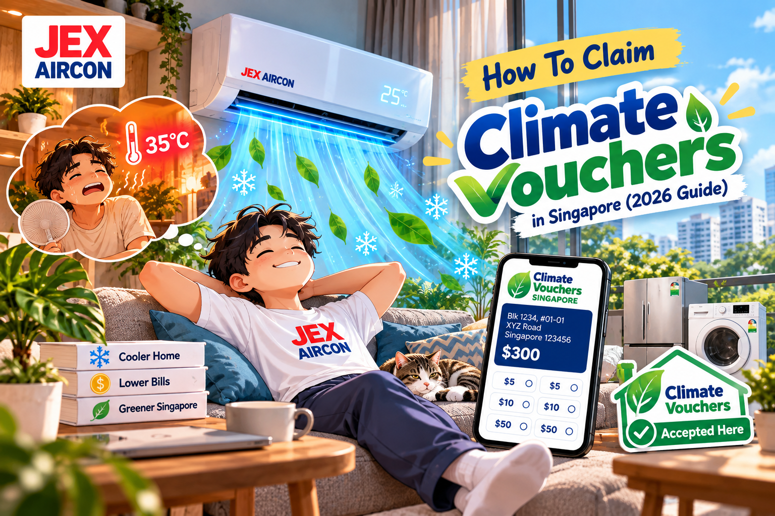 How To Claim Climate Vouchers in Singapore (2026 Guide) | JEX Aircon