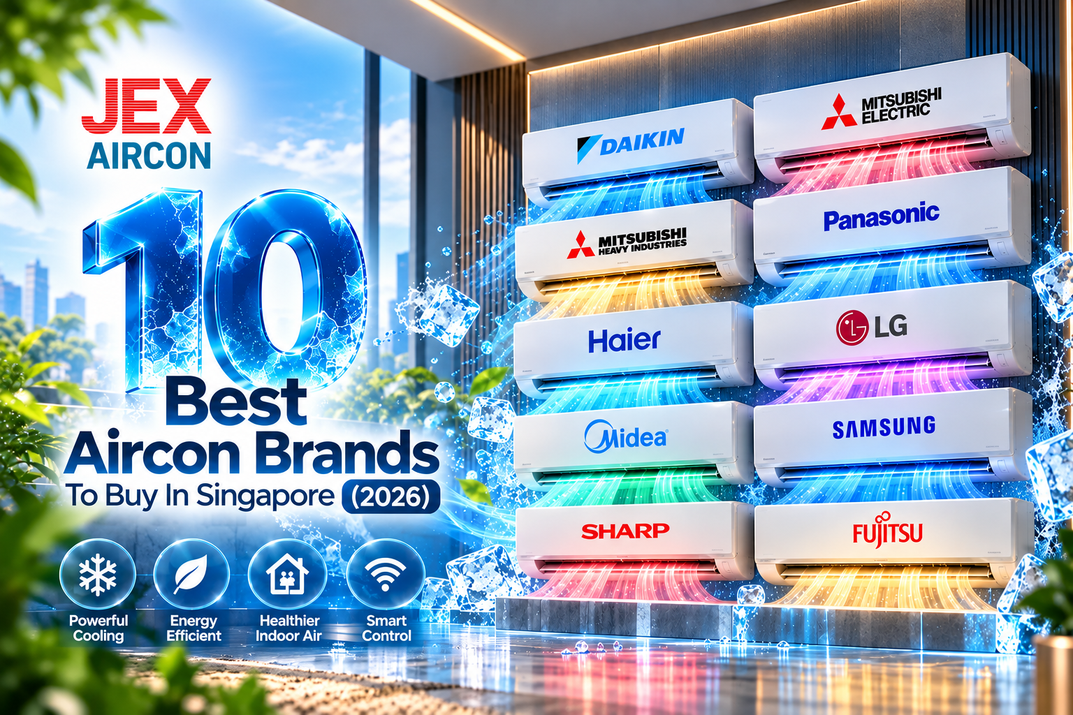 10 Best Aircon Brands To Buy In Singapore (2026) | JEX Aircon
